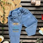کد 2045 سایز 45 تا 70 شلوار لی  طرح خرس good