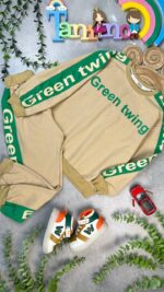 کد ۷۲۲ سایز ۵۰ ۵۵ ست پسرانه طرح green پارچه دورس