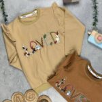 کد 2330 سایز 50 تا 55 بلوز تک دخترانه طرح LOVE پارچه دورس