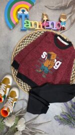 کد ۱۰۲۷ سایز ۵۰ ۵۵ ست پسرانه پارچه پنبه بیسکوییتی گرم بالا طرح smg