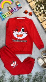کد 0265سایز 50تا55 ست پسرانه طرح خرگوش چشمک زن پارچه پنبه دورس