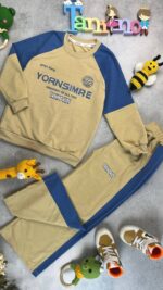 کد 0241 سایز 50تا55 ست پسرانه yornsimre استین رگلان پارچه پنبه دورس