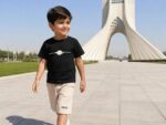 کد ۱۱۳۸ سایز ۵۰/۵۵ تیشرت شلوارک پسرامه طرح محرمی پارچه یکرو  پنبه با شلوارک دورس پنبه پشت ترویرا با کیفیت عالی - Image 3